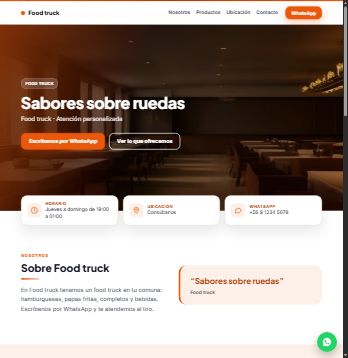 Plantilla de ejemplo: Food truck